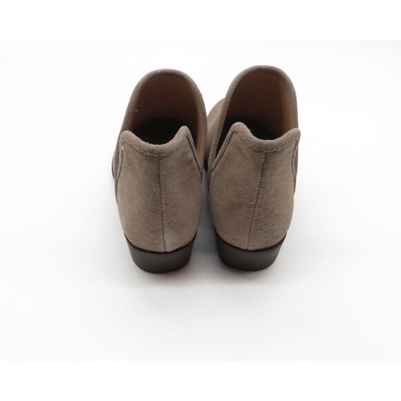 Lucky Brand Taupe Perforated Suede Ankle Booties Womens Shoes Size 6 NEW - Picture 3 of 7
